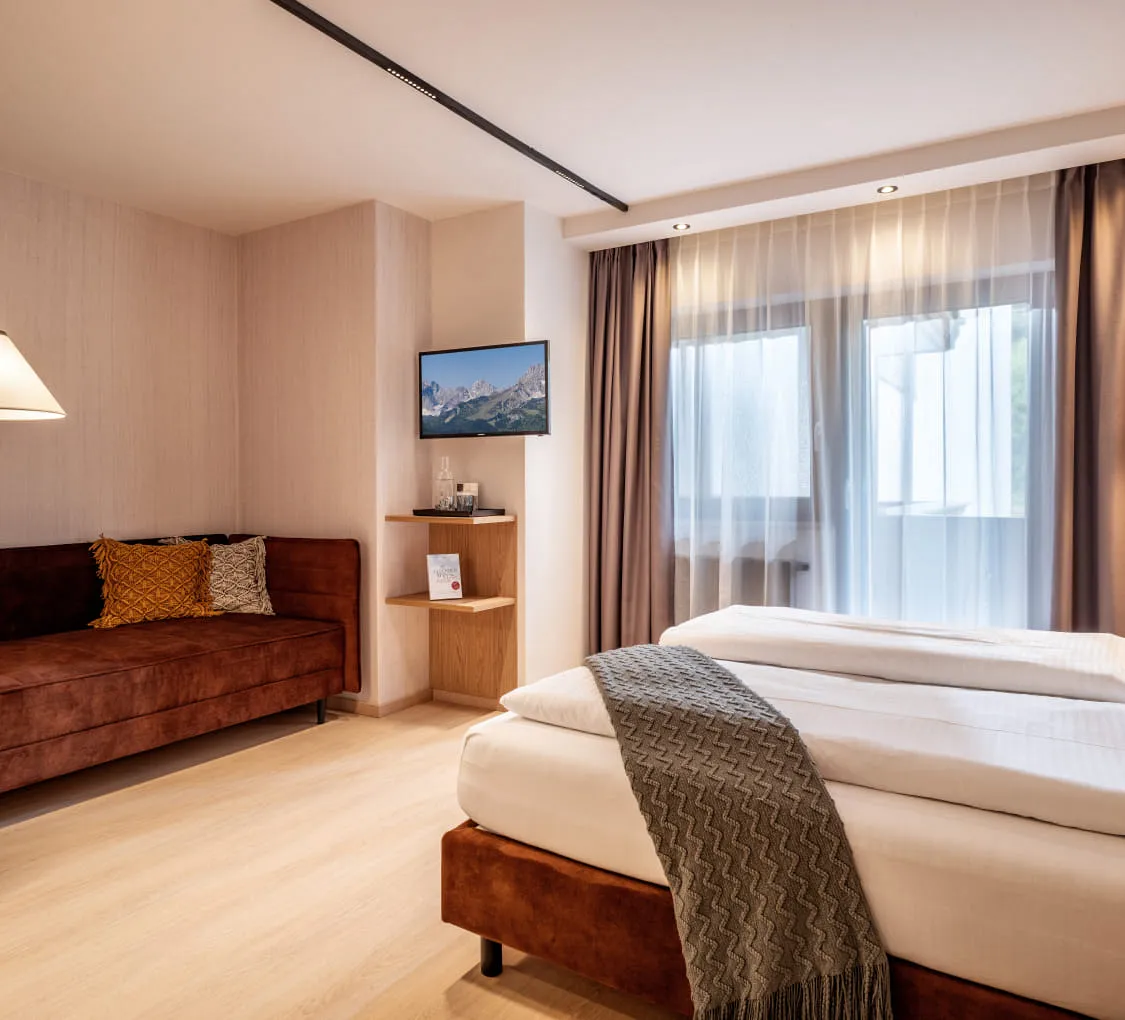 Zimmer im Hotel Gasthof Schöne Aussicht, moderne Einrichtung